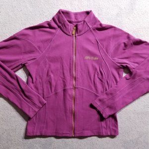 Spyder Pink Soft Fleece Full Zip Up Sweatshirt